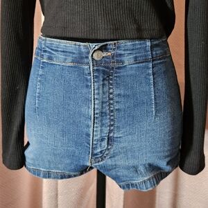 wild fable Blue High-Rise Denim Jean Shorts